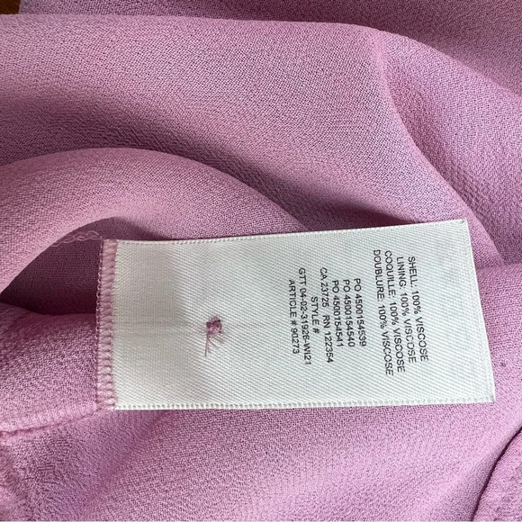 Aritzia Wilfred Button Down Chiffon Sheer Long Sleeve Top Shirt Size XXS - Picture 2 of 5